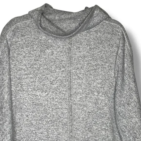 Soft Surroundings So Cozy Heather Gray Cowl Neck Tunic Sweater Size Large - Picture 7 of 8